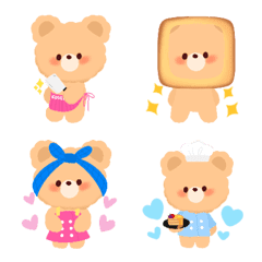 [LINE絵文字] Mini bear emoji3の画像