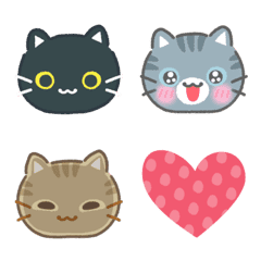 [LINE絵文字] 3びきのねこの絵文字の画像