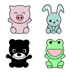 [LINE絵文字] 動物たちに優しくしてください！の画像