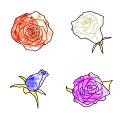 [LINE絵文字] バラの飾りの画像