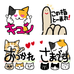 [LINE絵文字] ねこだらけの絵文字3の画像