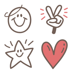 [LINE絵文字] シンプルしんぷる★Emoji2の画像