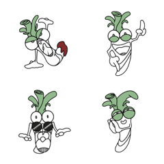 [LINE絵文字] Emotional green onion.の画像