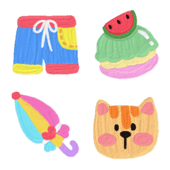 [LINE絵文字] Tiny cuteness things oil paint emojiの画像