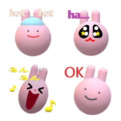 [LINE絵文字] Emoji  rabbitfaceの画像