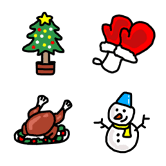 [LINE絵文字] クリスマスのデコレーション絵文字の画像