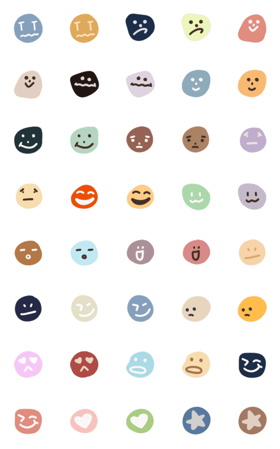[LINE絵文字]Emoji moodsの画像一覧