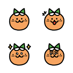 [LINE絵文字] みかん猫の画像