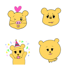 [LINE絵文字] きもかわクマの画像