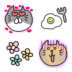 [LINE絵文字] ねこ かわいい 使いやすいの画像