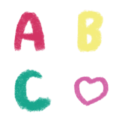 [LINE絵文字] crayon alphabetの画像