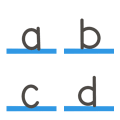 [LINE絵文字] English alphabets2 ！の画像