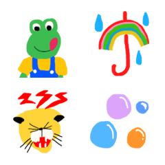レトロで可愛い絵文字6の絵文字メイン画像