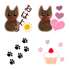 サビ猫の可愛い絵文字の絵文字メイン画像