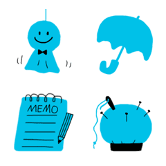 ♥水色好きさんの絵文字♥④の絵文字メイン画像