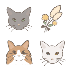 [LINE絵文字] おしゃれねこさん♡猫(ネコ)と日常の絵文字の画像