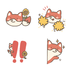 [LINE絵文字] Fubby Fox Emojiの画像