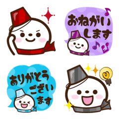 [LINE絵文字] ★スノーマン絵文字3★毎日使える【敬語】の画像