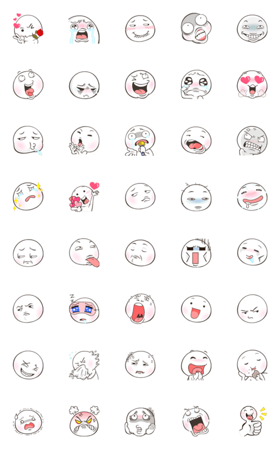 [LINE絵文字]Salted Egg Emoji so cute-7の画像一覧