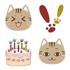 [LINE絵文字] 猫とよく使う絵文字の画像