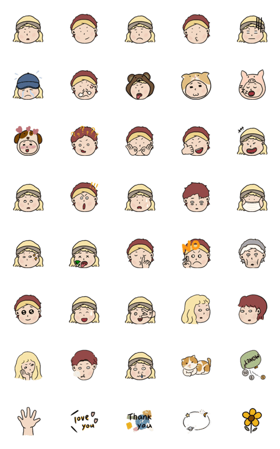 [LINE絵文字]ladies and gentlemen2の画像一覧