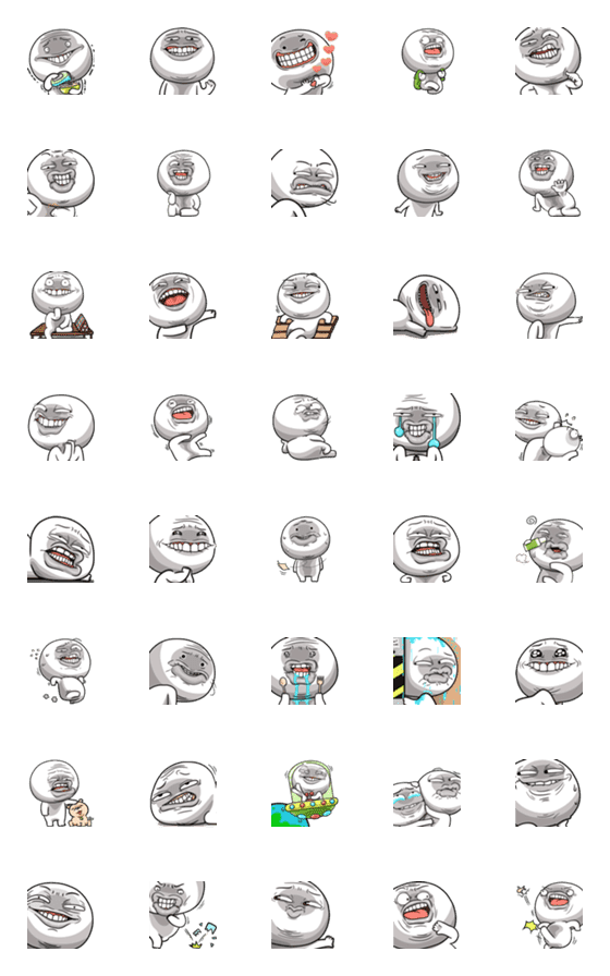 [LINE絵文字]Emoji NhaKrean 3の画像一覧