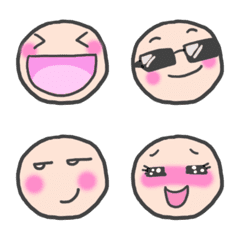 [LINE絵文字] fat faceの画像