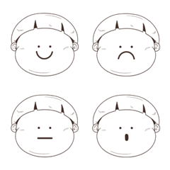 [LINE絵文字] Just some faceの画像
