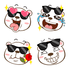 [LINE絵文字] What's up！ Bear Emoji so cute Vol.1の画像