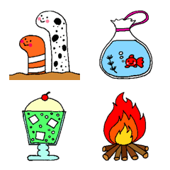 FARFARの夏の絵文字の絵文字メイン画像