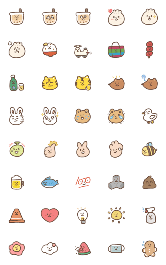 [LINE絵文字]Hello ！ Taiwan ！ Emoji ver.1の画像一覧