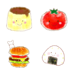 [LINE絵文字] 動物とごはんとお菓子の絵文字の画像