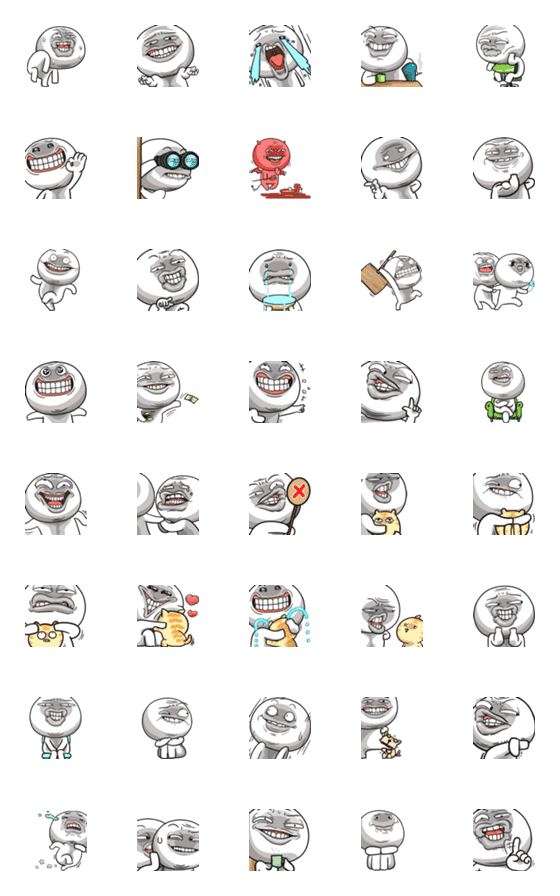 [LINE絵文字]Emoji NhaKrean 5の画像一覧