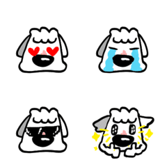 [LINE絵文字] Old English Sheepdog-emotion-2の画像