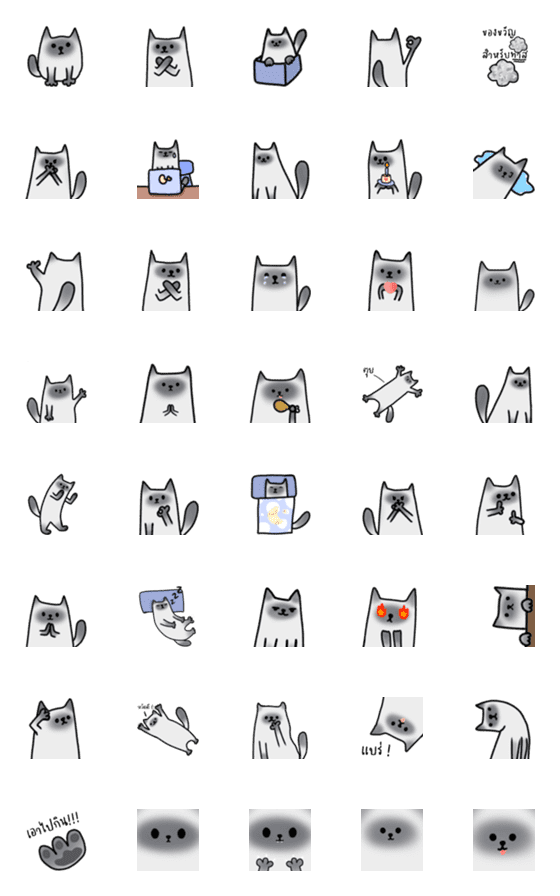 [LINE絵文字]Taotao meow emojiの画像一覧