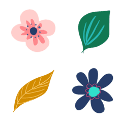 [LINE絵文字] Botanical flowerの画像