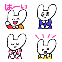 [LINE絵文字] ❤️❤️ぐーたん うさぎ❤️❤️の画像