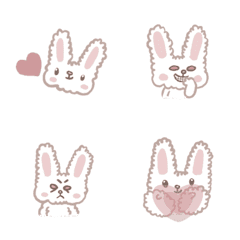 [LINE絵文字] Bunny chubby cuteの画像