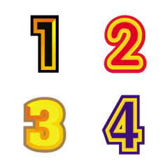 [LINE絵文字] Number emoji 25の画像