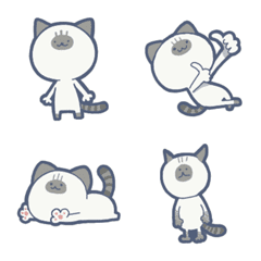 [LINE絵文字] こんにちはシャム猫ちゃんの画像