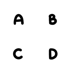 [LINE絵文字] Adorable English alphabet 2の画像