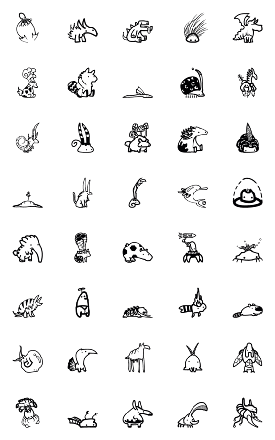 [LINE絵文字]Smallmimi03-memeの画像一覧