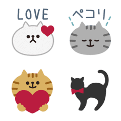 [LINE絵文字] ねことえもじの画像