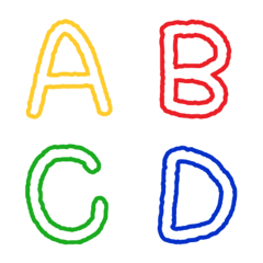 English alphabets v.2の絵文字メイン画像
