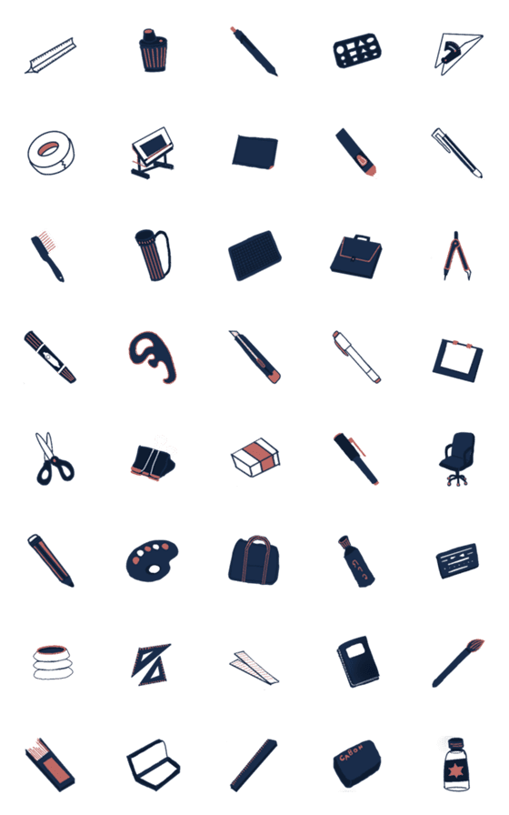 [LINE絵文字]Architect student accessoriesの画像一覧