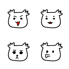 [LINE絵文字] White Dog Royの画像