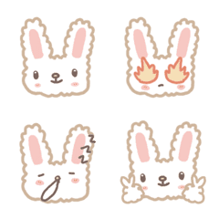 [LINE絵文字] Bunny chubby emojiの画像