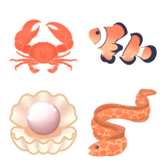 [LINE絵文字] Underwater world emojiの画像