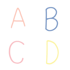 [LINE絵文字] 大きな英語のアルファベットの画像