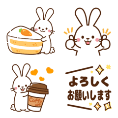 [LINE絵文字] うさぎ♡毎日使える気持ちの画像